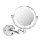 Kibi Circular LED Wall Mount Magnifying Make Up Mirror - Brushed Nickel KMM101BN - alternate 1